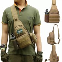 тактическа чанта паласка през рамо военна лов туризьм джоб за вода, снимка 10 - Чанти - 41770263