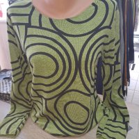 Блузка в зелено с ангора , снимка 3 - Блузи с дълъг ръкав и пуловери - 42469614