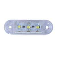 10 БРОЯ 12V 24V LED Диоден Габарит с 3 диода за бус платформа камион, снимка 4 - Аксесоари и консумативи - 44790524