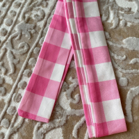 Рокля в бяло и розово каре с презрамки, снимка 7 - Рокли - 44783208