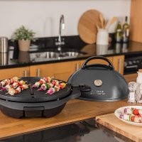 Барбекю George Foreman 22460-56, 2400 W, Подвижна стойка, Регулируема температура, Черен, снимка 2 - Скари - 41632283