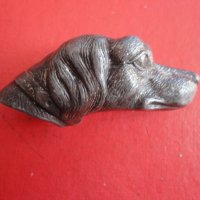 Старинна дръжка за камшик нагайка бич бастун куче , снимка 3 - Колекции - 40166008