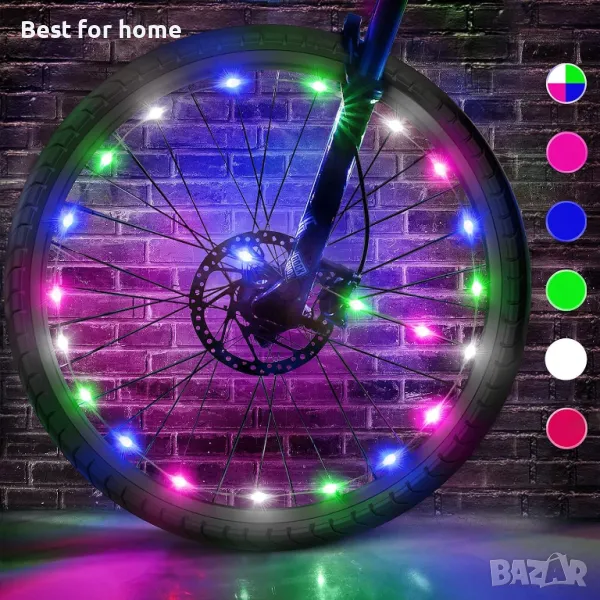  LED Светлини за велосипеди, многоцветни  OEM, снимка 1