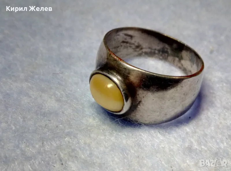 СТАРИНЕН СКЪПОЦЕНЕН СРЕБЪРЕН ПРЪСТЕН ОКСИДИРАНО СРЕБРО ВИСОКА ПРОБА ЮВЕЛИРНА РЪЧНА ИЗРАБОТКА 34331, снимка 1