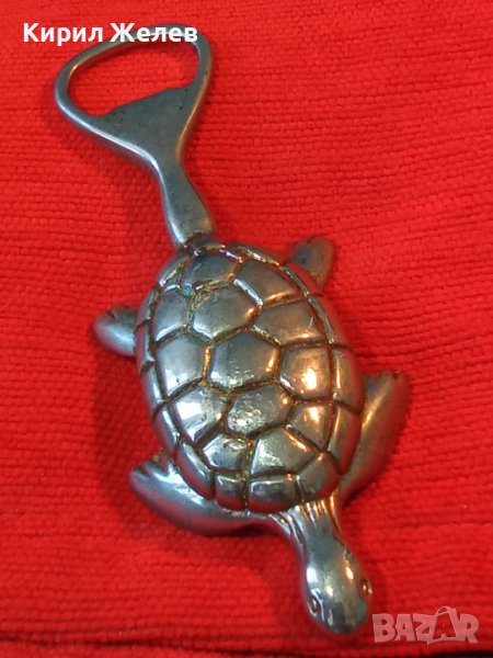 РЯДКА КОЛЕКЦИОНЕРСКА СРЕБРИСТА БРОНЗОВА ФИГУРАЛНА ВИНТИДЖ АРТ ОТВАРАЧКА - КОСТЕНУРКА 38412, снимка 1