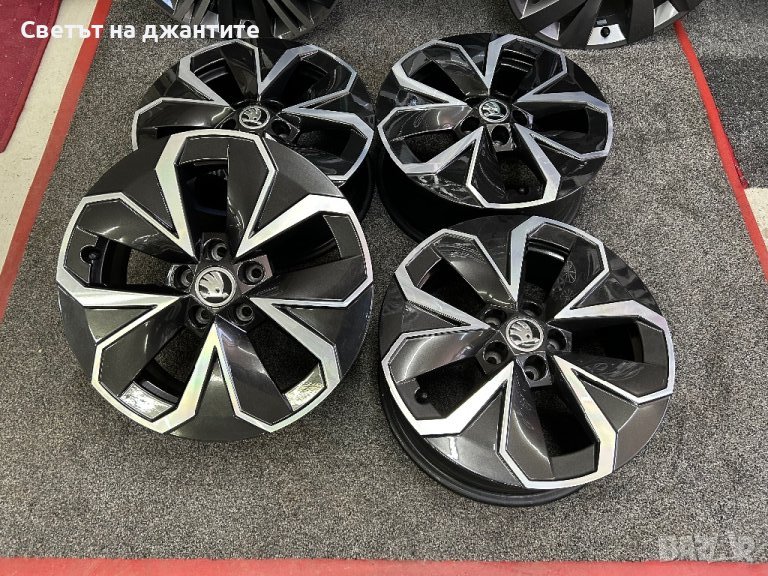 Джанти 16 Цола 5х100 Skoda Шкода Scala Kamiq VW Polo C Trek Tiago Оригинални , снимка 1