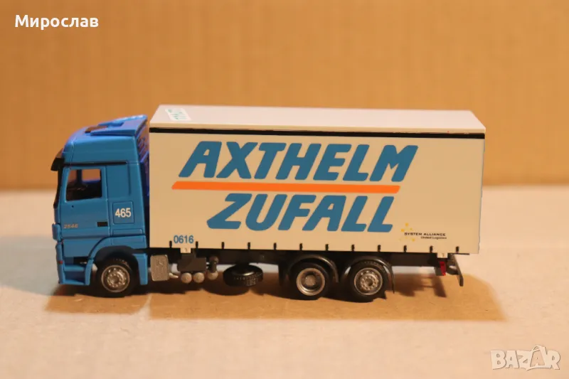 AMW H0 1/87 MERCEDES BENZ ACTROS КАМИОН МОДЕЛ КОЛИЧКА, снимка 1
