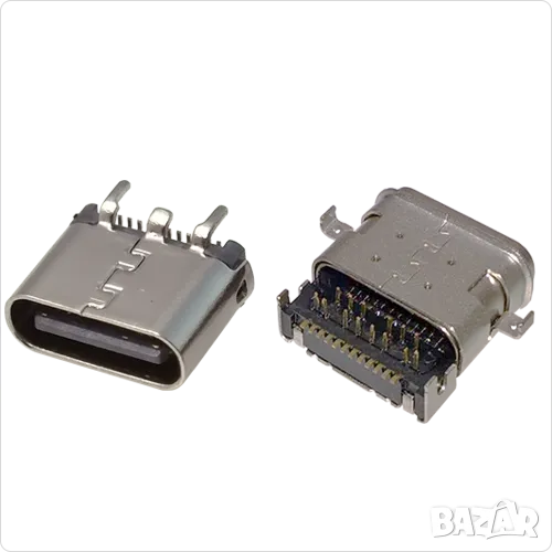 Букса конектор USB Type-C  14 / 24 pin , USB 3.1 , USB 3.2 SMT Connector, снимка 1