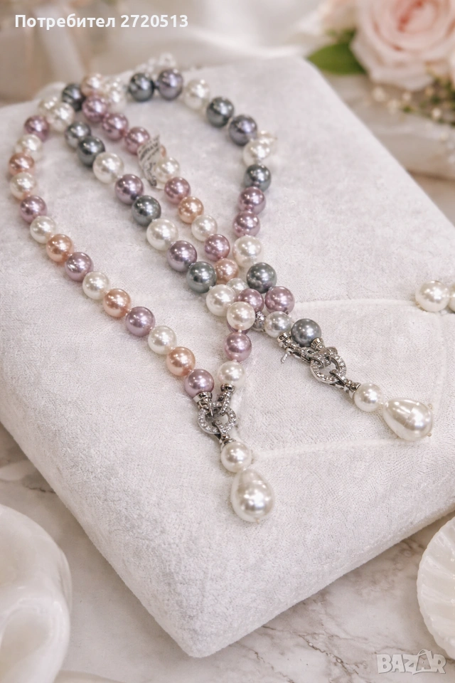 Елегантно колие с перли , снимка 1