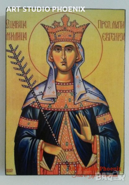Икона на Света Евгения icona Sveta Evgenia, снимка 1