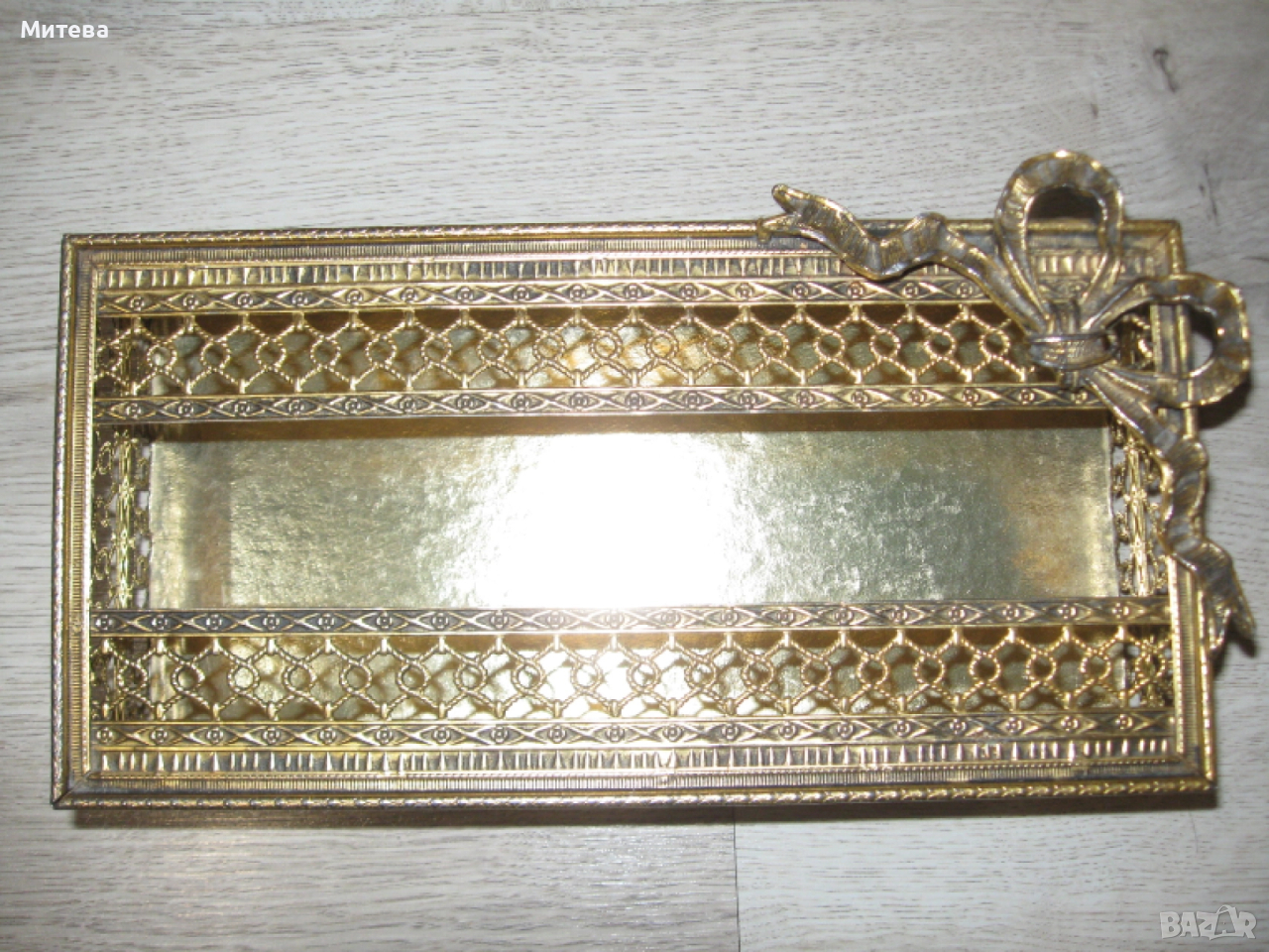 Луксозна метална кутия за салфетки, снимка 1