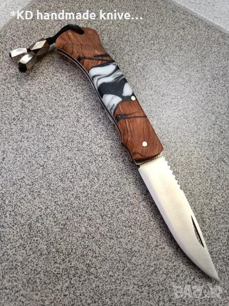 Сгъваем нож ръчно изработен, снимка 1