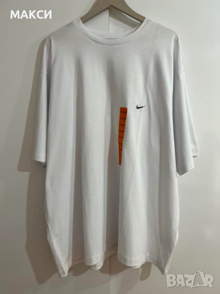 Еластична макси дълга тениска в бяло- 100 % памук, снимка 1