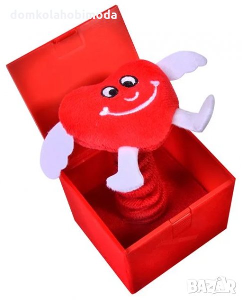 Подаръчна кутийка с изскачащо човече, С звук love you 8x7x6.5, снимка 1