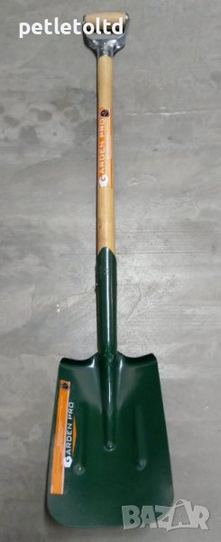 Лопата усилена с дървена дръжка с П-образен захват, снимка 1