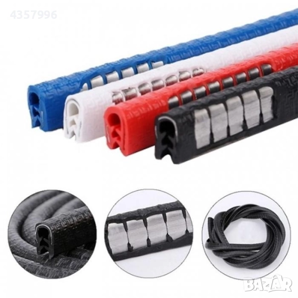 Предпазна лайсна за врати на автомобили, Протектор за врати, 5 цвята, снимка 1