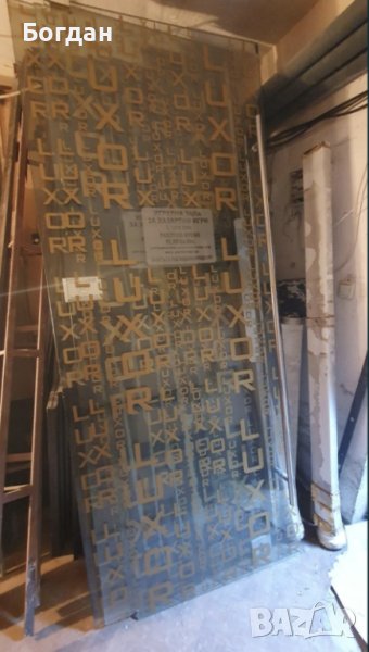 Закалена стъклена врата за витрина на магазин или офис, снимка 1