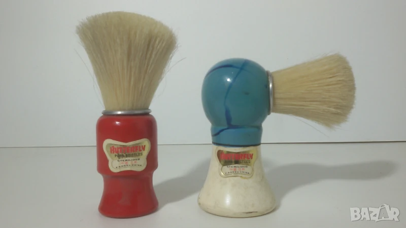 2 ретро четки за бръснене Butterfly, снимка 1