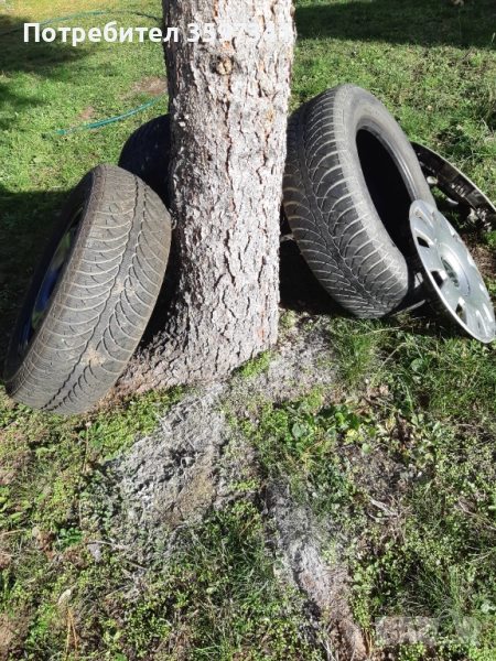 195/65/15 Фулда 3 гуми на 2 джанти Голф 4, снимка 1