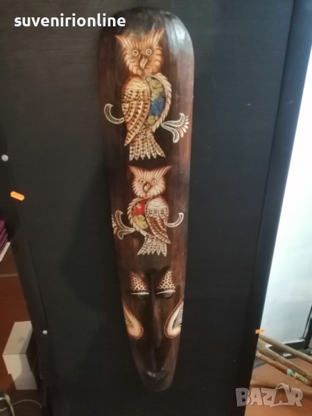 Дървена маска за стена , снимка 1