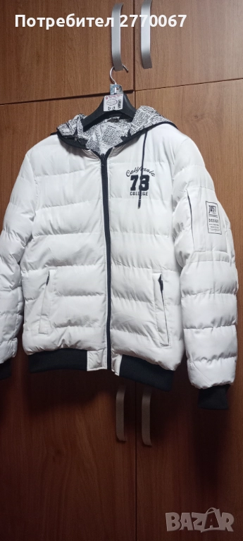 Бяло мъжко,късо яке, снимка 1
