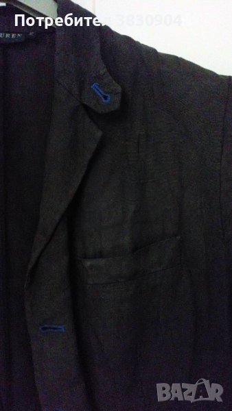 Сако Ralph Lauren, лен, черно, L / IT 46, снимка 1