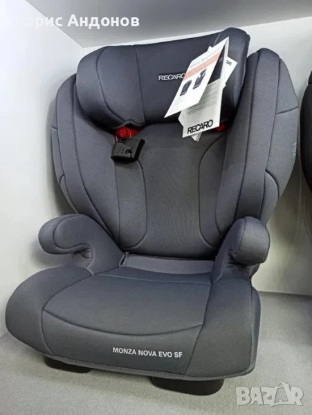 Детско столче RECARO Monza Nova EVO SEATFIX - Simply Gray, снимка 1