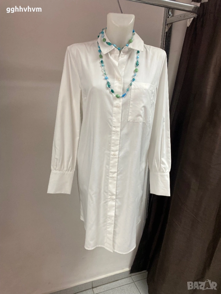 Дълга бяла риза/ туника, снимка 1