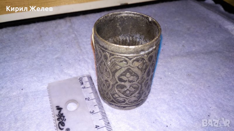 АРИСТОКРАТИЧЕН СТАР СТИЛНО РЕЛЕФНО ОРНАМЕНТИРАН ПОСРЕБРЕН БРОНЗОВ САЛФЕТНИК 34134, снимка 1