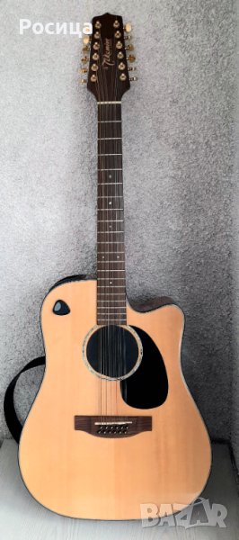 Ел.-акустична 12-струнна китара Takamine G Series с колан и куфар , снимка 1