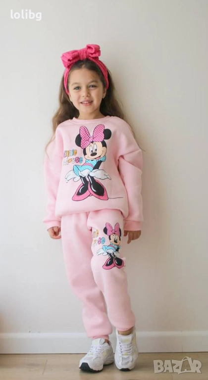 Ватиран детски комплект ММ 3-10 години в нежно розово., снимка 1