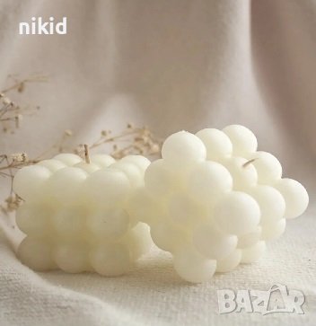 свещ 3D Кубче 9 топчета buble готова за подарък сувенир декор, снимка 1