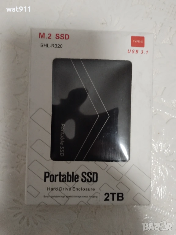 Преносим M.2 SSD SHL-R320 USB 3.1 2tb, снимка 1
