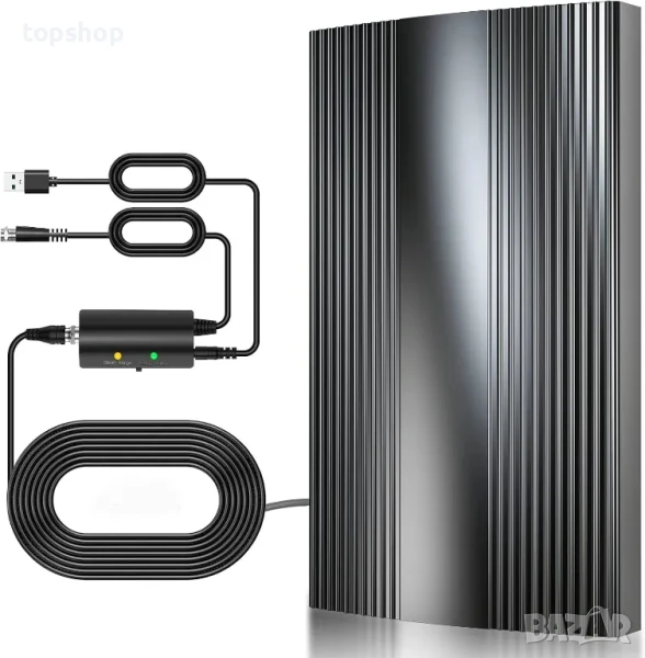 Най-новата телевизионна антена до 550+ мили, цифрова HD антена, снимка 1