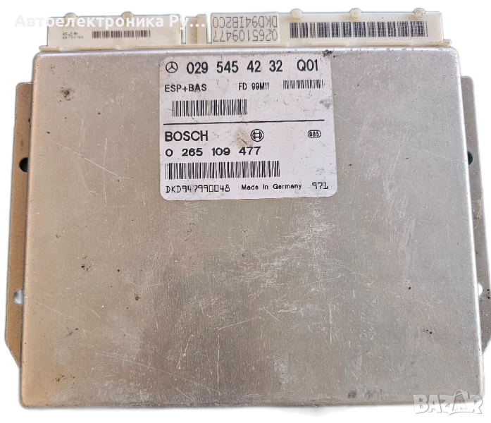 компютър ABS ESP HBA MERCEDES W168 A-KLASA BOSCH 0265109477, 0 265 109 477, 0295454232 Q01, снимка 1