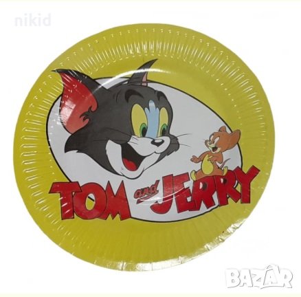 Том и Джери Tom and Jerry 10 бр парти чинии чинийки, снимка 1