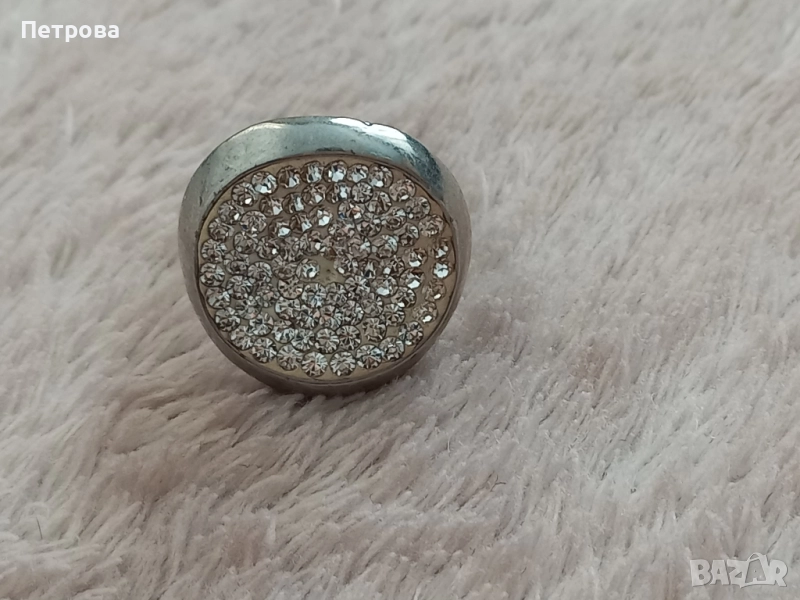 Пръстен с камъни Сваровски , снимка 1