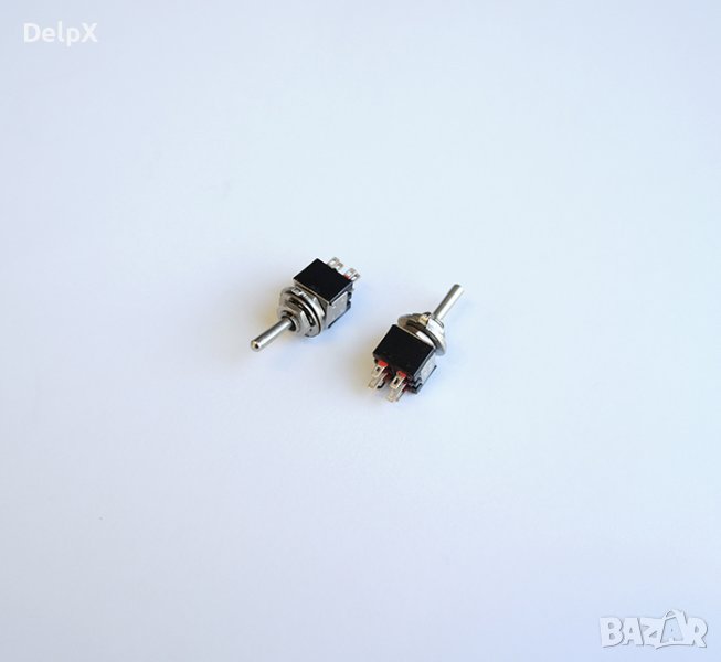 Ключ с лост 6pin и 2 положения черен 250V 1,5A Ф6mm, снимка 1