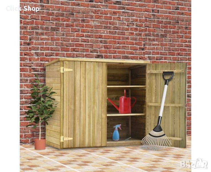 Градинска барака за инструменти, 135x60x123 см, импрегниран бор, снимка 1
