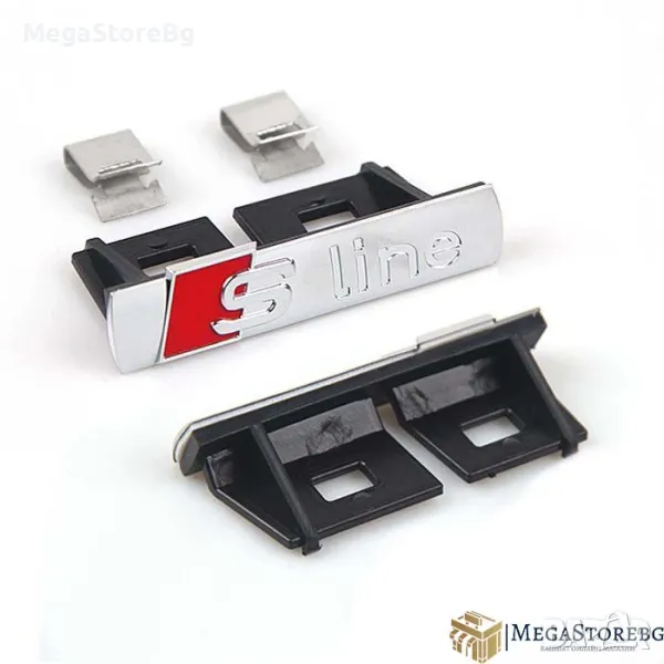 Емблема декорация за предна решетка за S-line Audi Ауди, снимка 1