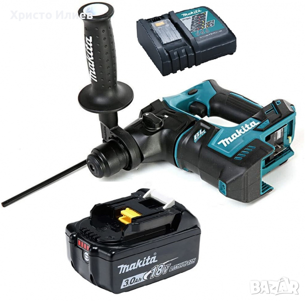 MAKITA Макита Акумулаторен Ударен Перфоратор SDS+18V Зарядно Батерия, снимка 1