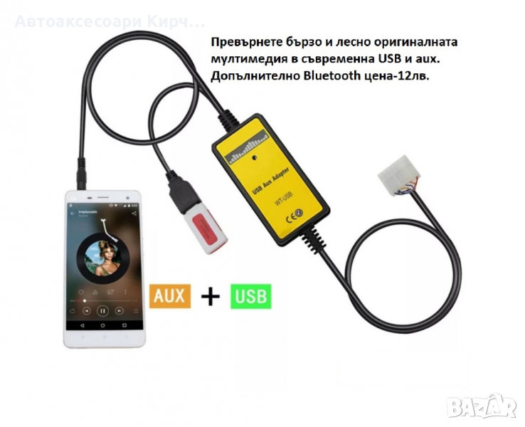 Дигитален чейнджър USB AUX SD за Mazda Honda Toyota LEXUS, снимка 1