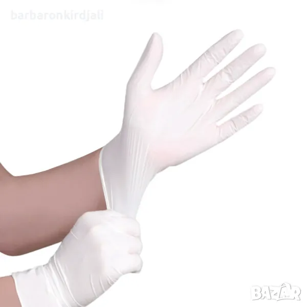 Латексови ръкавици - 100 бр, снимка 1