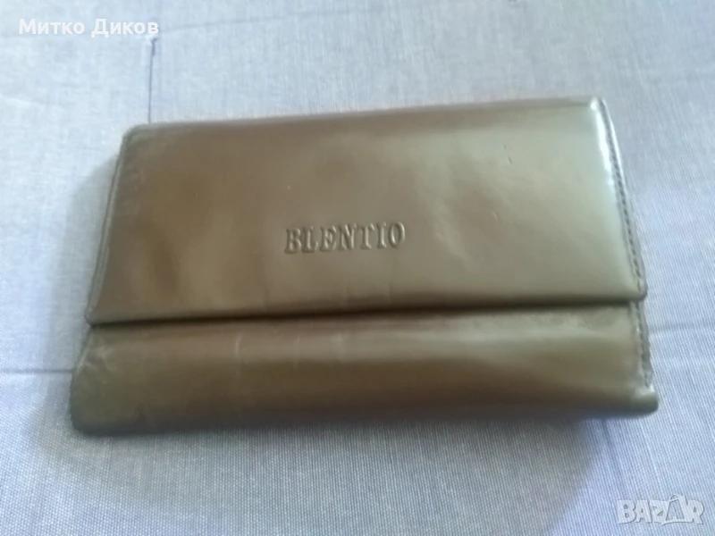 Марков портфейл Блентио естествена кожа 160х105мм, снимка 1