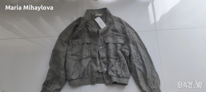 Къса връхна дреха OYSHO - 100% лен, снимка 1