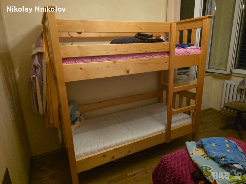 двуетажно детско легло , снимка 1