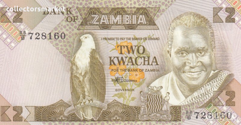 2 квача 1980, Замбия, снимка 1