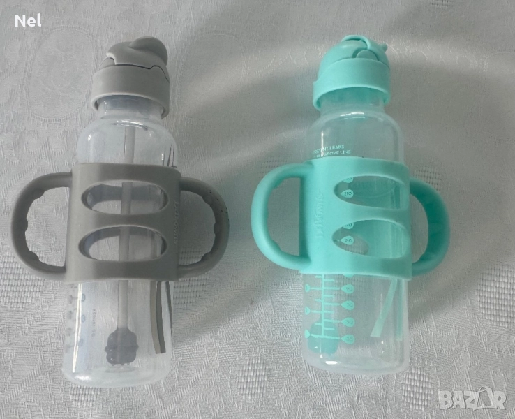 Бебешки шишета - сламка и лъжичка, снимка 1