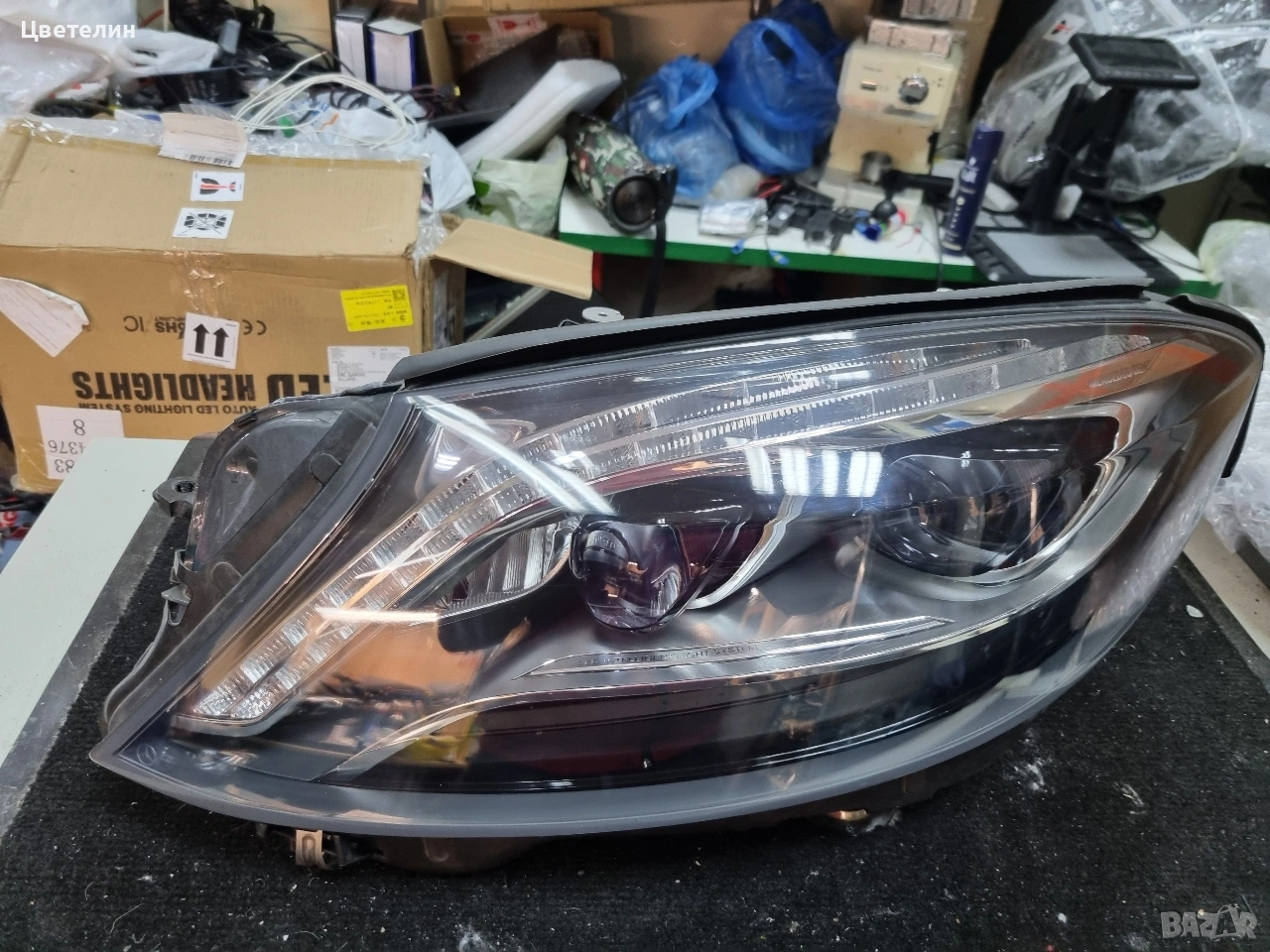 Ляв фар Mercedes S W222 lqv far Мерцедес С 222, снимка 1