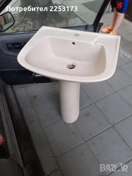 Мивка ,,Фаянс,,с ботуш за нея, снимка 1